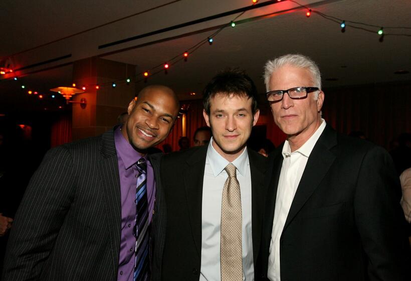 Finesse Mitchell, Adam Rothenberg and Ted Danson at the after party of the premiere of "Mad Money."