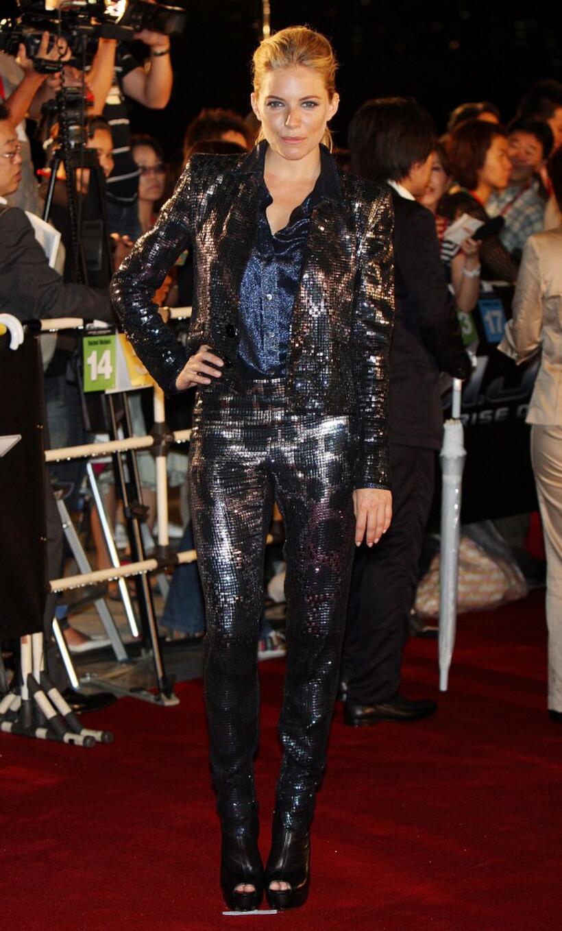 Sienna Miller at the Japan premiere of "G.I. Joe: The Rise Of The Cobra."