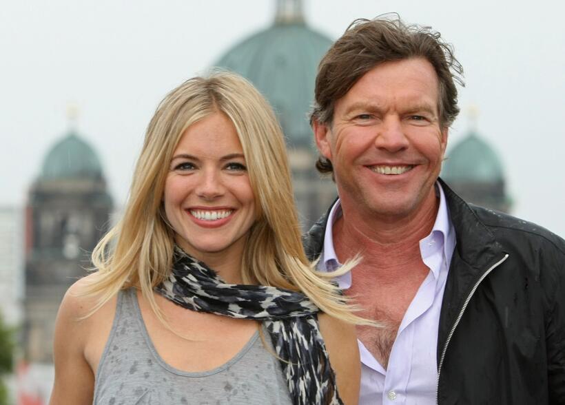 Sienna Miller and Dennis Quaid at the photocall of "G.I. Joe: The Rise Of The Cobra."