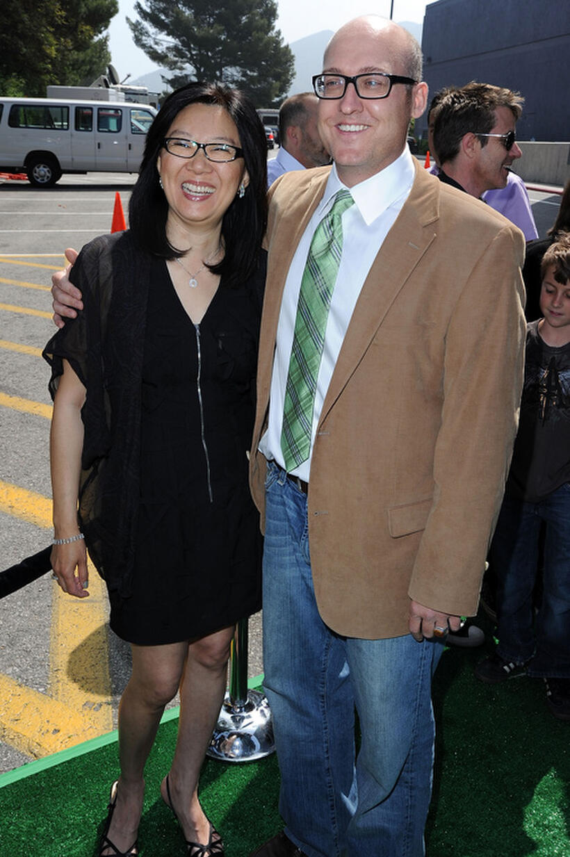 Teresa Cheng and Mike Mitchell at the California premiere of "Shrek Forever After."