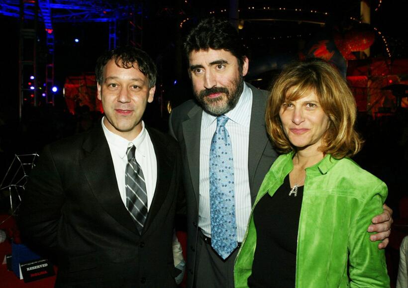 Alfred Molina, Sam Raimi and Amy Pascal at the after-party for the premiere of "Spider-Man 2".