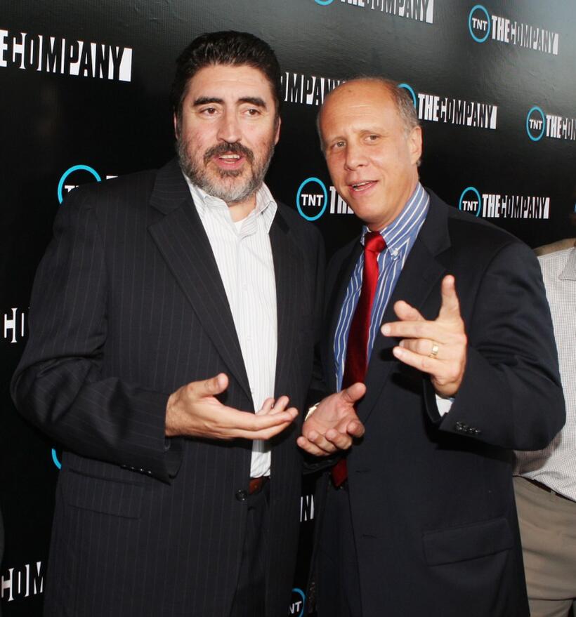Alfred Molina and David Rosemont at the premiere of TNT's "The Company".