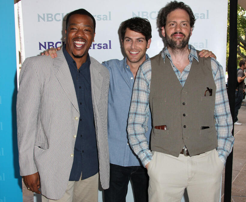 Russell Hornsby, David Giuntoli and Silas Weir Mitchell at the 2012 NBCUniversal Summer Press Day in California.
