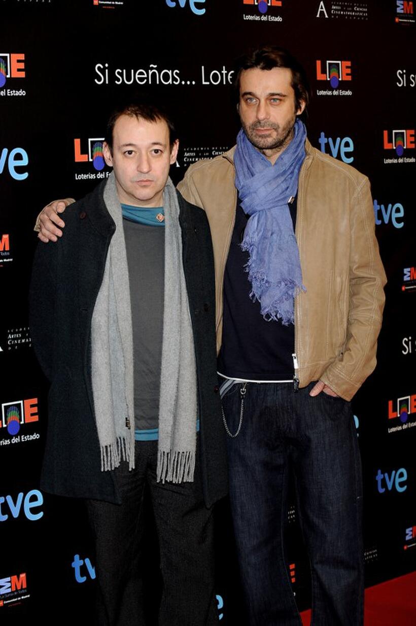 Sigfrid Monleon and Jordi Molla at the Goya Cinema Awards.