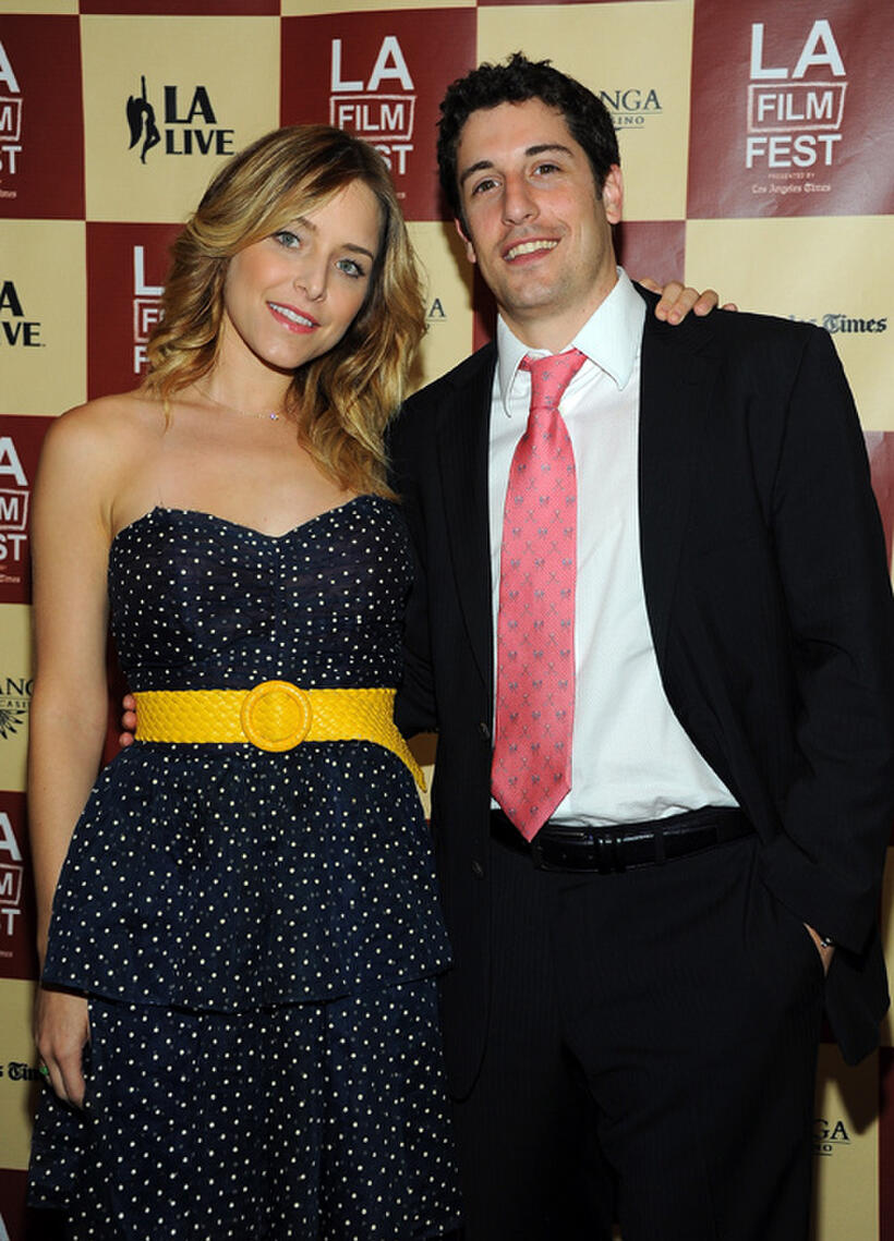 Jenny Mollen and Jason Biggs at the premiere of "L!fe Happens" during the 2011 LA Film Festival.