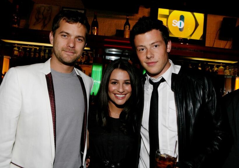 Joshua Jackson, Lea Michele and Cory Monteith at the Fox's Upfront presentation.