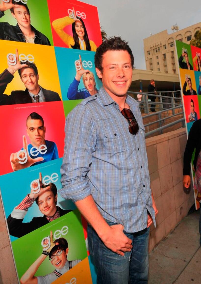 Cory Monteith at the premiere of "GLEE."