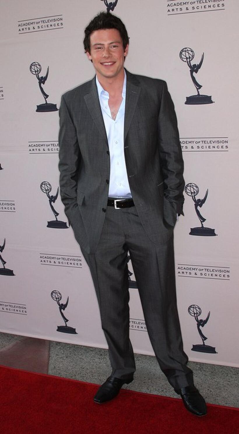 Cory Monteith at the Academy of Television Arts and Sciences "Evening with Glee."