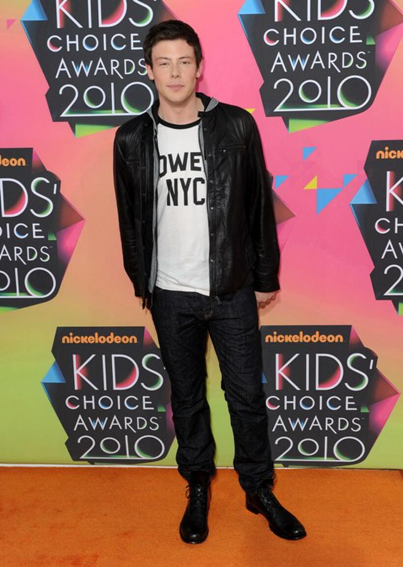 Cory Monteith at the Nickelodeon's 23rd Annual Kids Choice Awards.