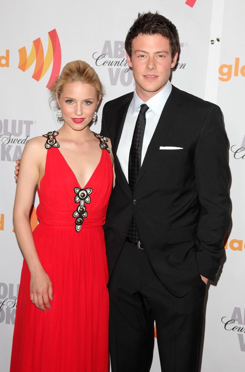 Dianna Agron and Cory Monteith at the 21st Annual GLAAD Media Awards.