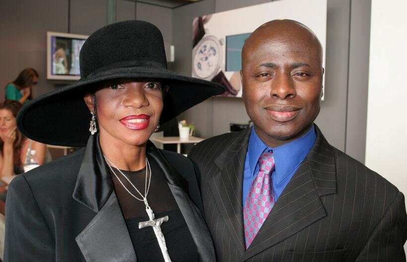 Melba Moore and Anthony Maxwell at the Olympus Fashion Week Spring 2006.