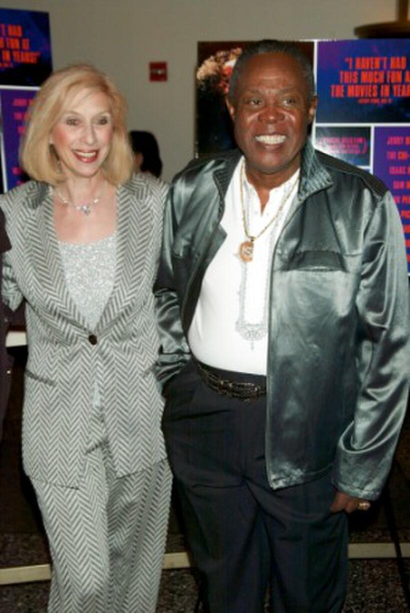 Joyce and husband Sam Moore at the New York premiere of "Only The Strong Survive."