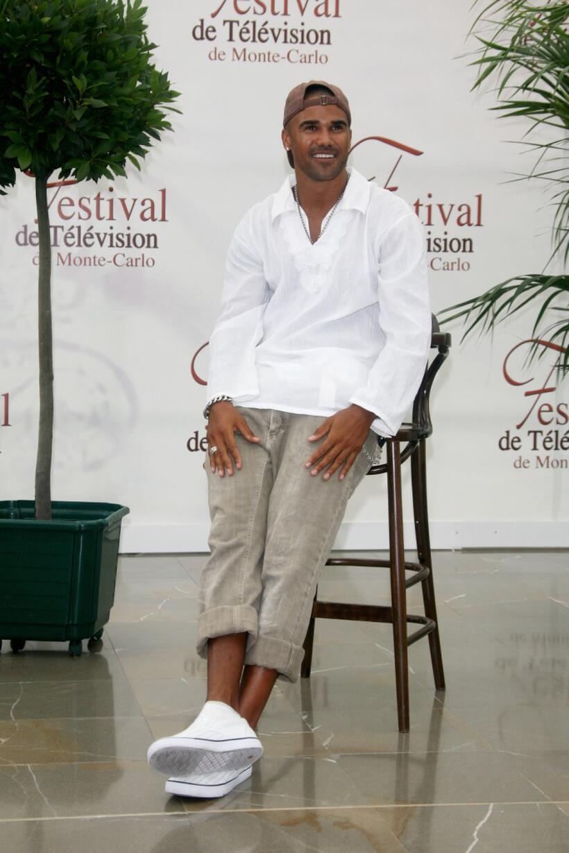 Shemar Moore at the photocall of 2007 Monte Carlo Television Festival.