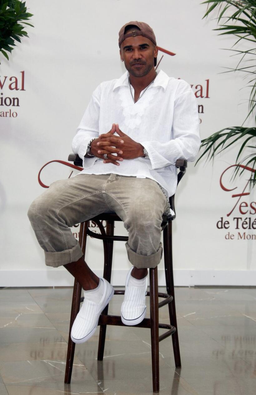 Shemar Moore at the photocall of 2007 Monte Carlo Television Festival.