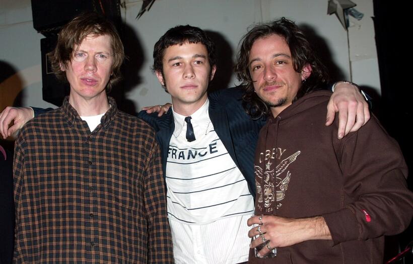 Thurston Moore, Joseph Gordon-Levitt and Michael Bacall at the after party of the New York premiere of "Manic."