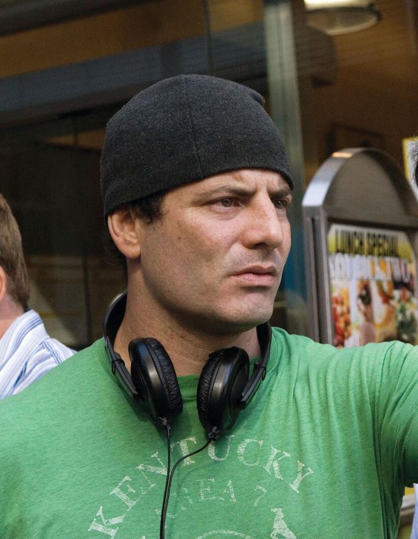 Director Dito Montiel on the set of "Fighting."