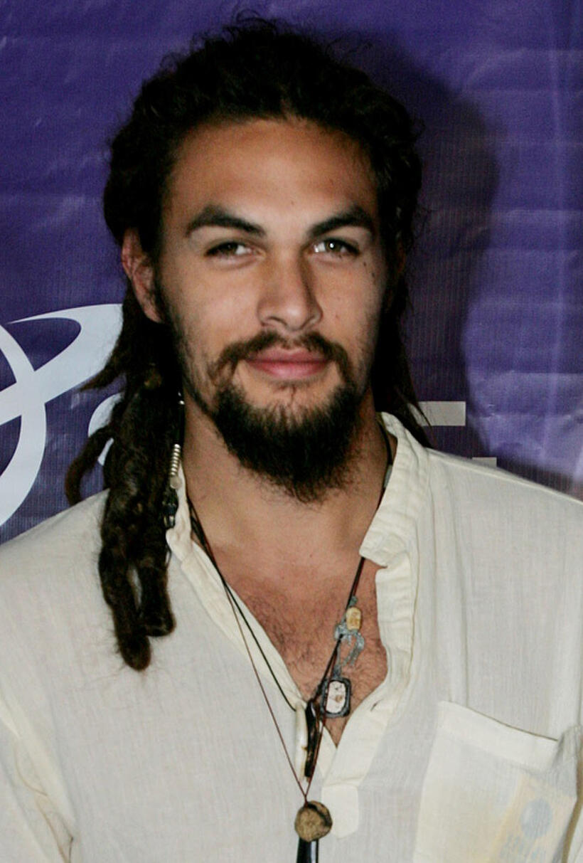 Jason Mamoa at the Sci-Fi Channel talent party in California.