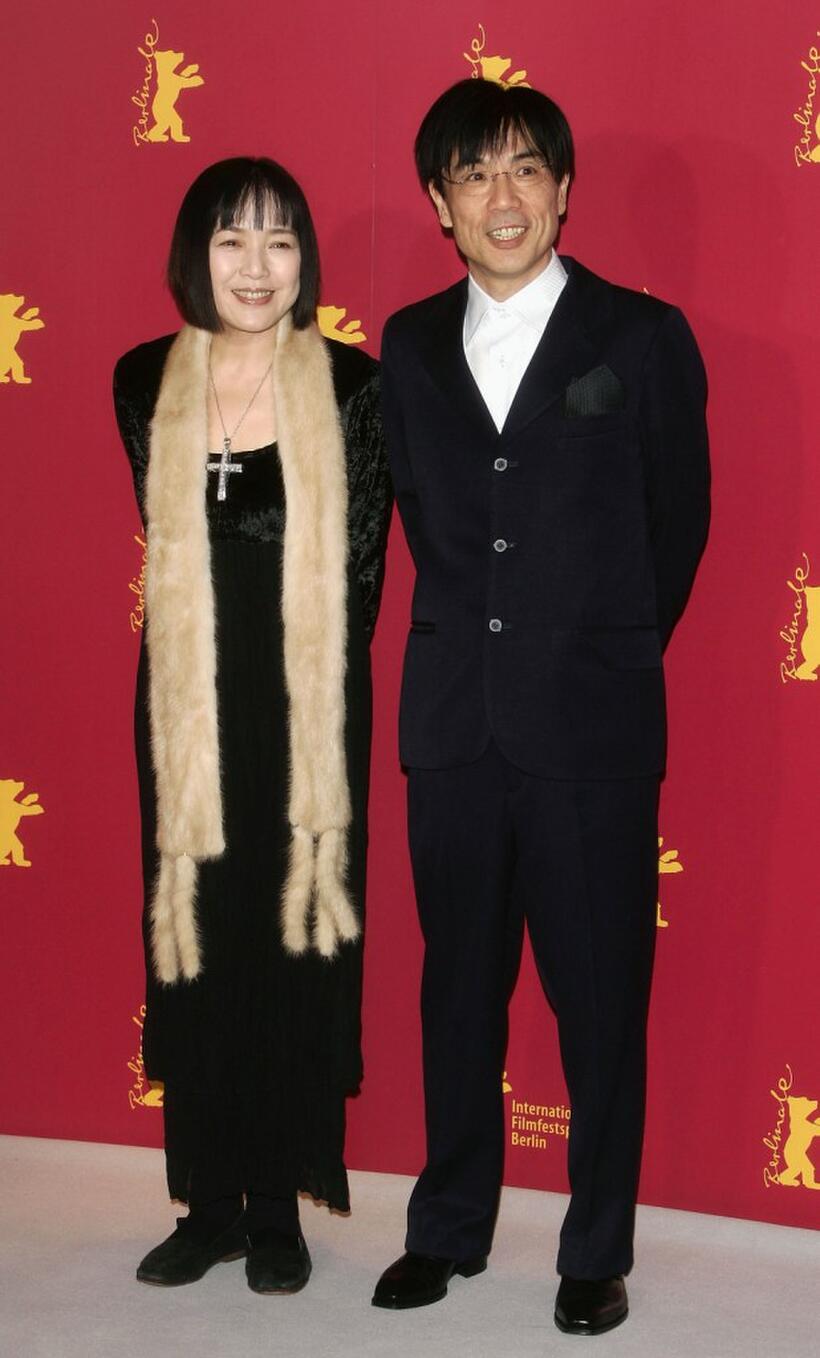 Kaori Momoi and Issey Ogata at the photocall of "Solnze" during the 55th Annual Berlinale International Film Festival.
