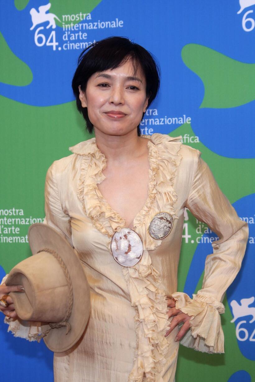 Kaori Momoi at the photocall of "Sukiyaki Western Django" during the 64th Venice Film Festival.