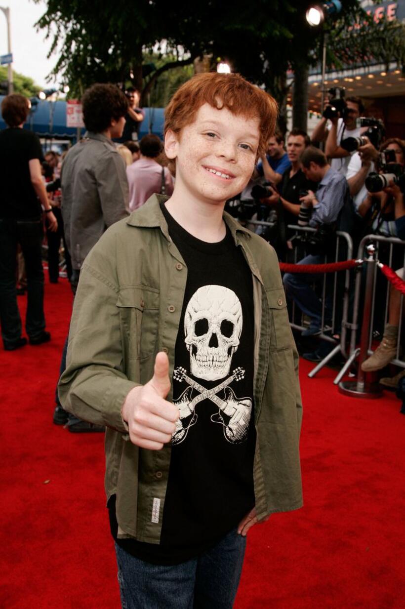 Cameron Monaghan at the premiere of "Monster House."