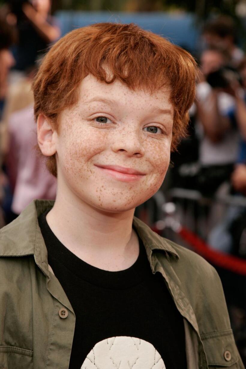 Cameron Monaghan at the premiere of "Monster House."