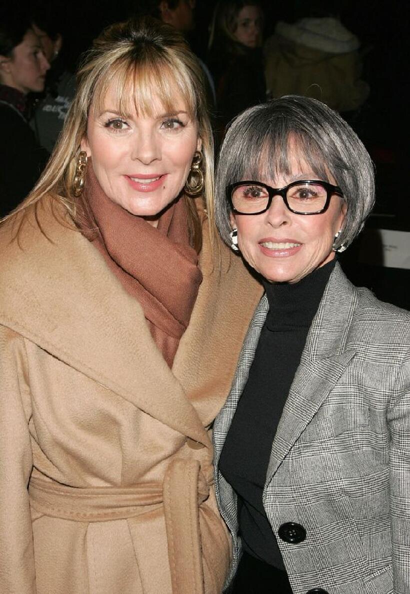 Rita Moreno and Kim Cattrall at the Michael Kors Fall 2007 fashion show during Mercedes-Benz Fashion Week.