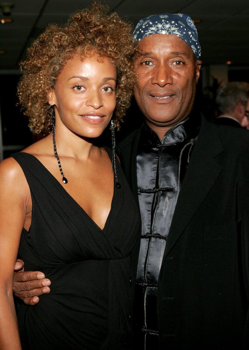 Stacy J and Paul Mooney at the world premiere of "That's What I'm Talking About."