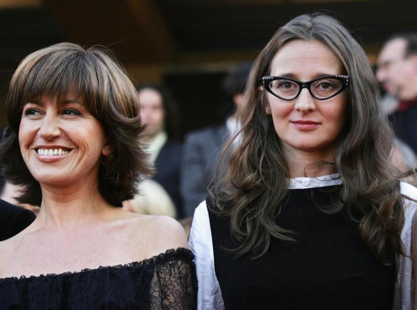 Mercedes Moran and Lucrecia Martel at the official projection of "La Nina Santa" during the Cannes Film Festival.