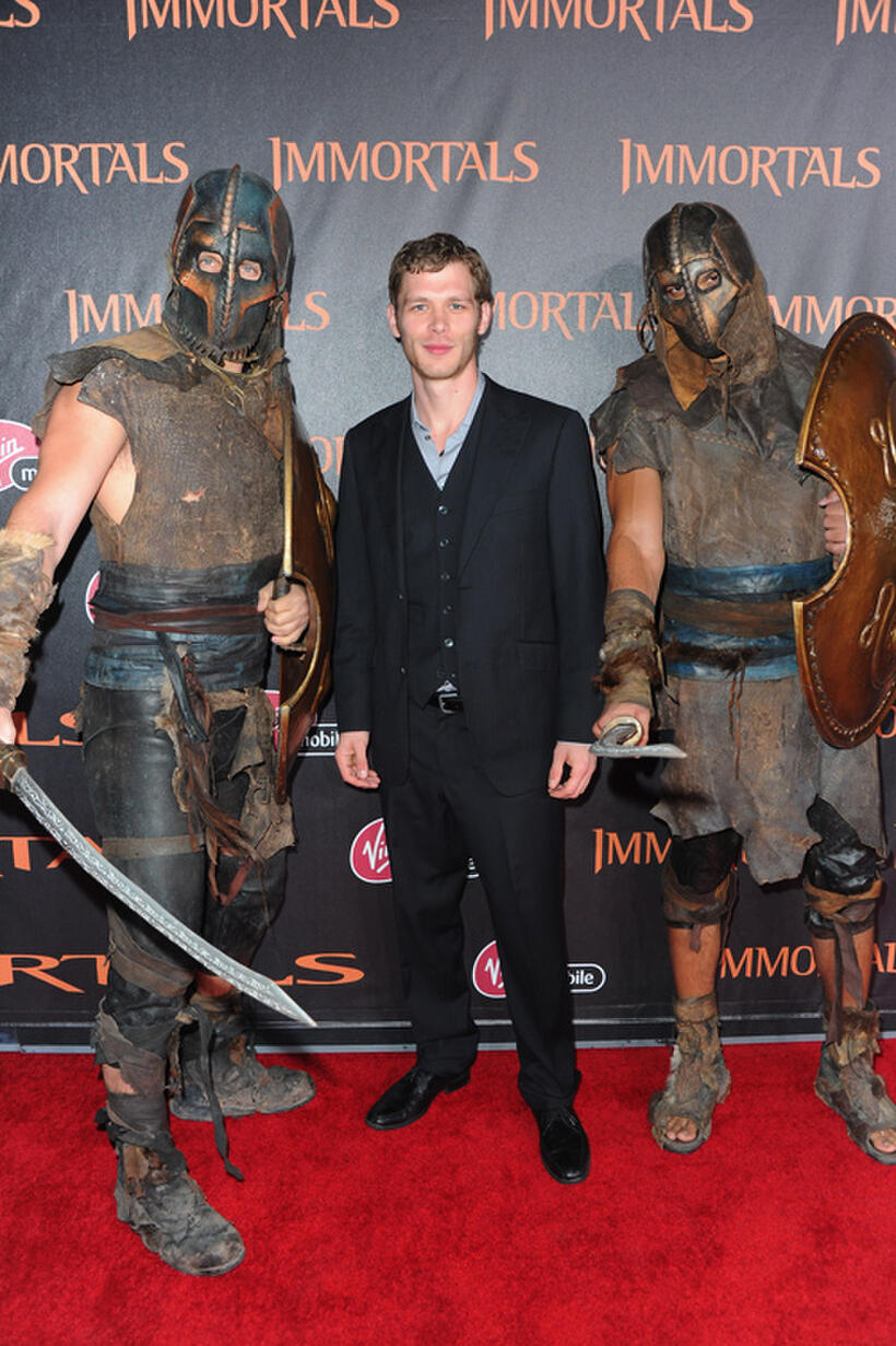 Joseph Morgan at the world premiere of "Immortal" in California.