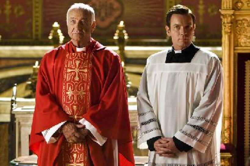 Armin Mueller-Stahl and Ewan McGregor in "Angels and Demons."