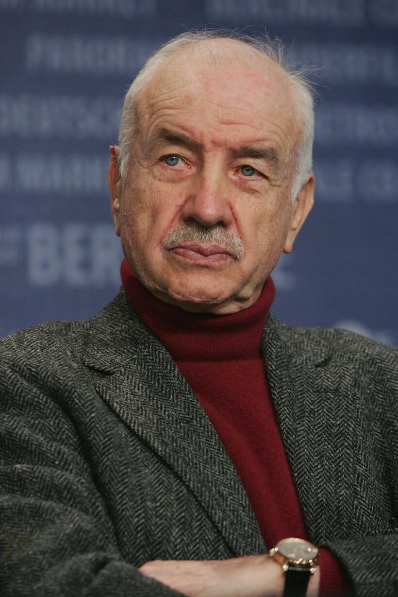 Armin Mueller-Stahl attends a jury press conference at the Berlinale, Berlin's international film festival.