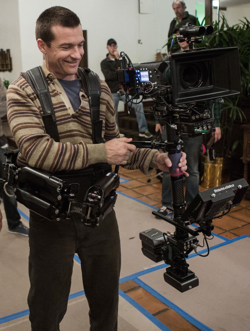 Director Jason Bateman on the set of "Bad Words."