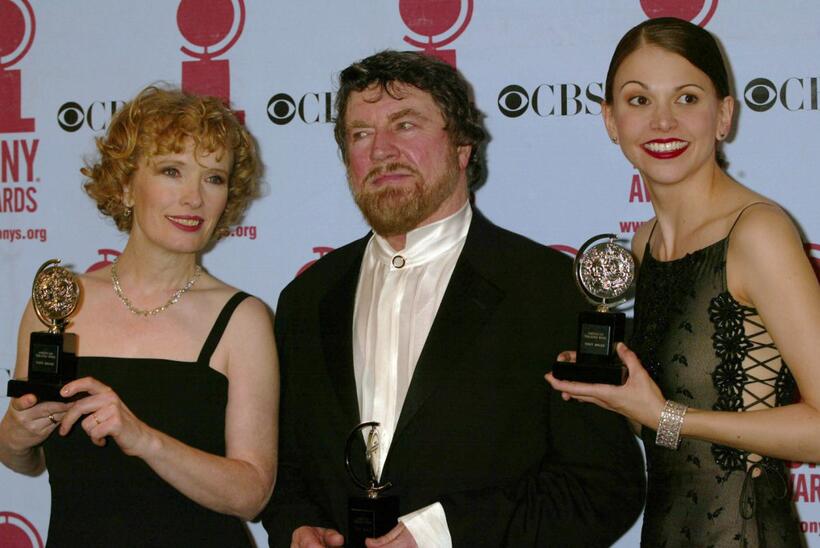 Alan Bates, Lindsay Suncan and Sutton Foster at the 56th Annual Tony Awards.