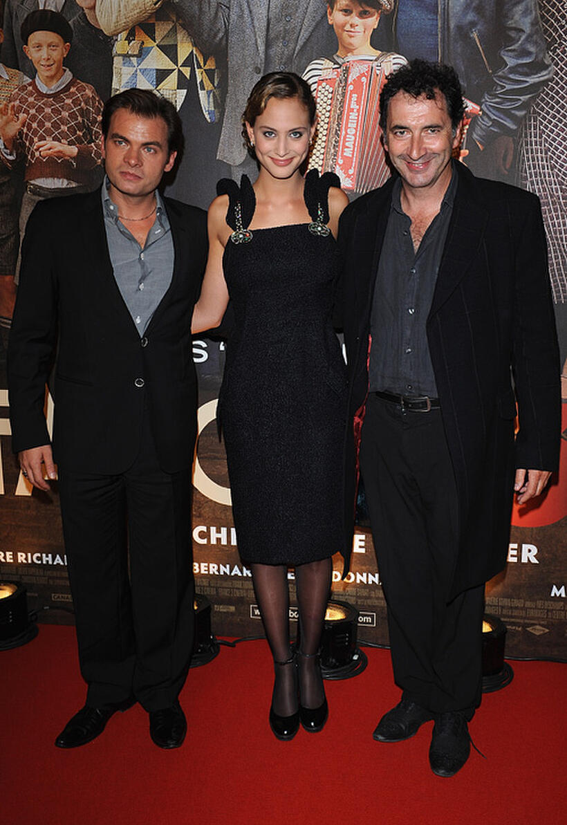 Clovis Cornillac, Nora Arnezeder and Francois Morel at the premiere of "Faubourg 36."