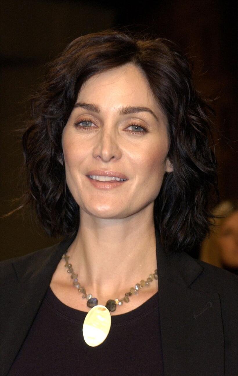 Carrie-Anne Moss at the screening of "Final Flight of the Osiris" and the debut of the video game "Enter the Matrix."