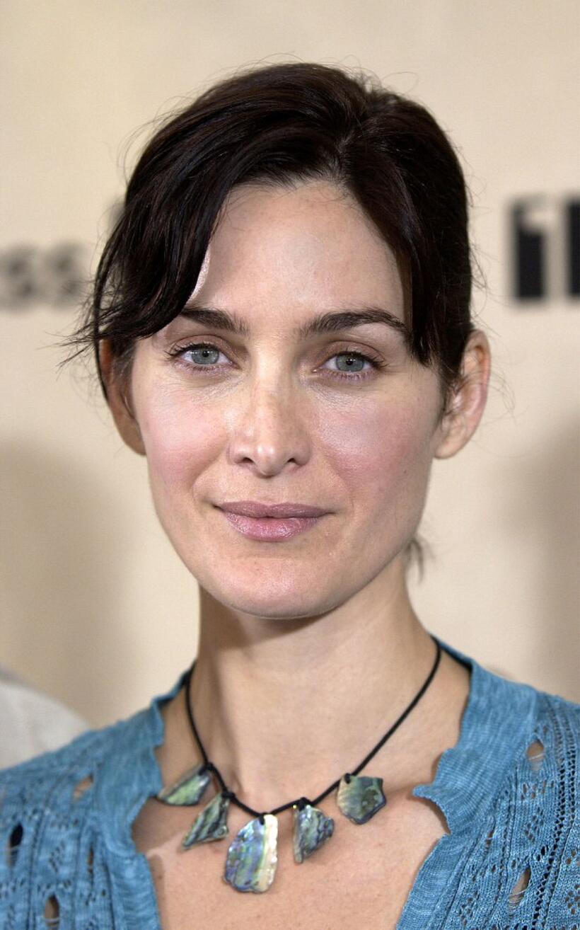 Carrie-Anne Moss at the nominations announcement of 2003 IFP Independent Spirit Awards.
