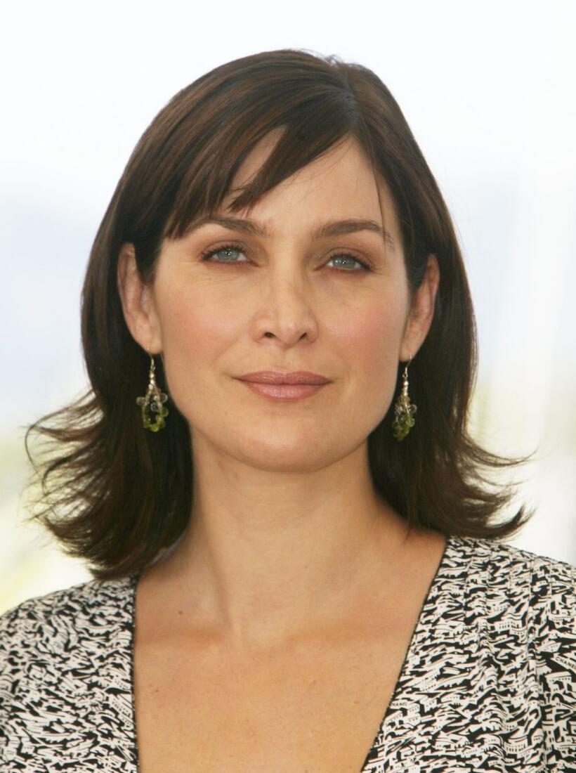 Carrie-Anne Moss at the photocall fof "The Matrix Reloaded" at the Palais des Festivals during the 56th International Cannes Film Festival.