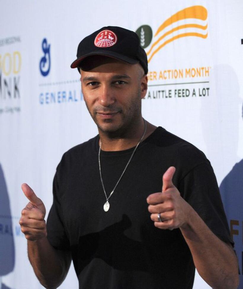 Tom Morello at the Rock A Little, Feed Alot benefit concert.