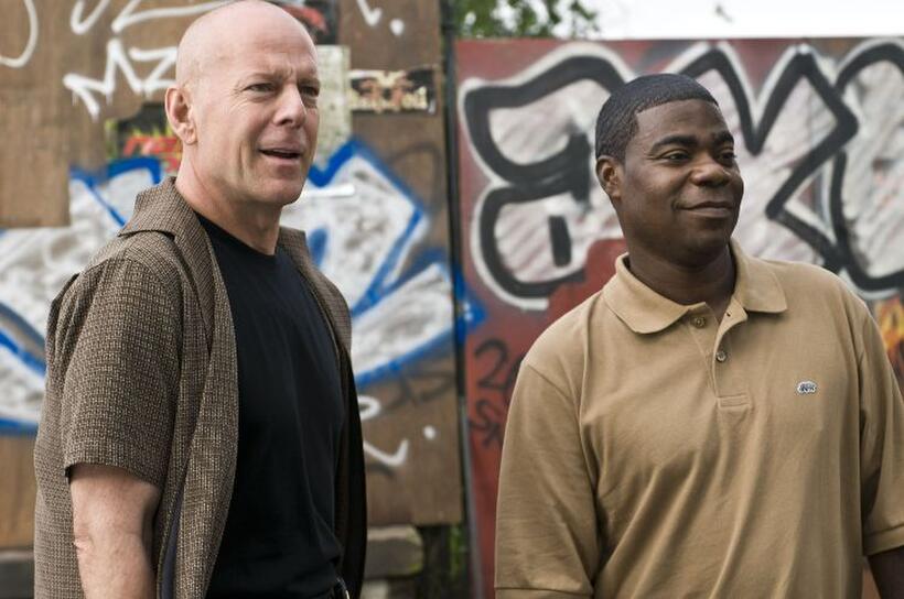 Bruce Willis as Jimmy and Tracy Morgan as Paul in "Cop Out."