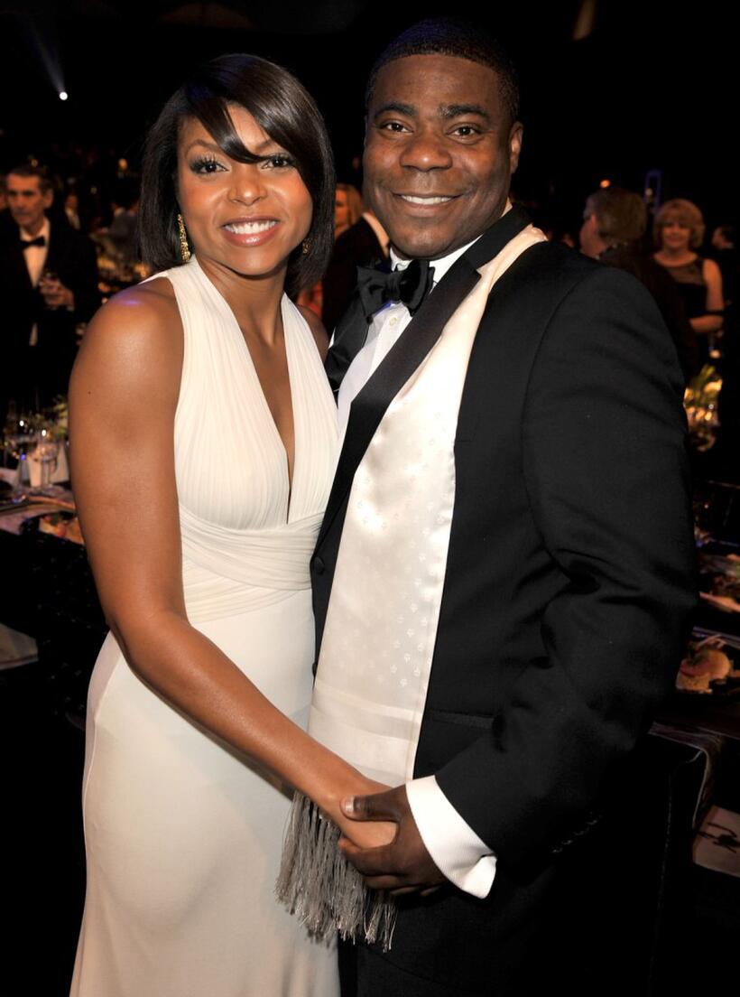 Taraji P. Henson and Tracy Morgan at the 15th Annual Screen Actors Guild Awards cocktail party.