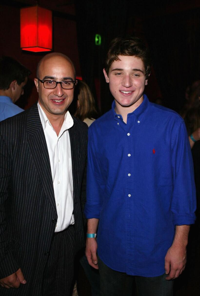 David Dinerstein and Trevor Morgan at the premiere after party of "Mean Creek."