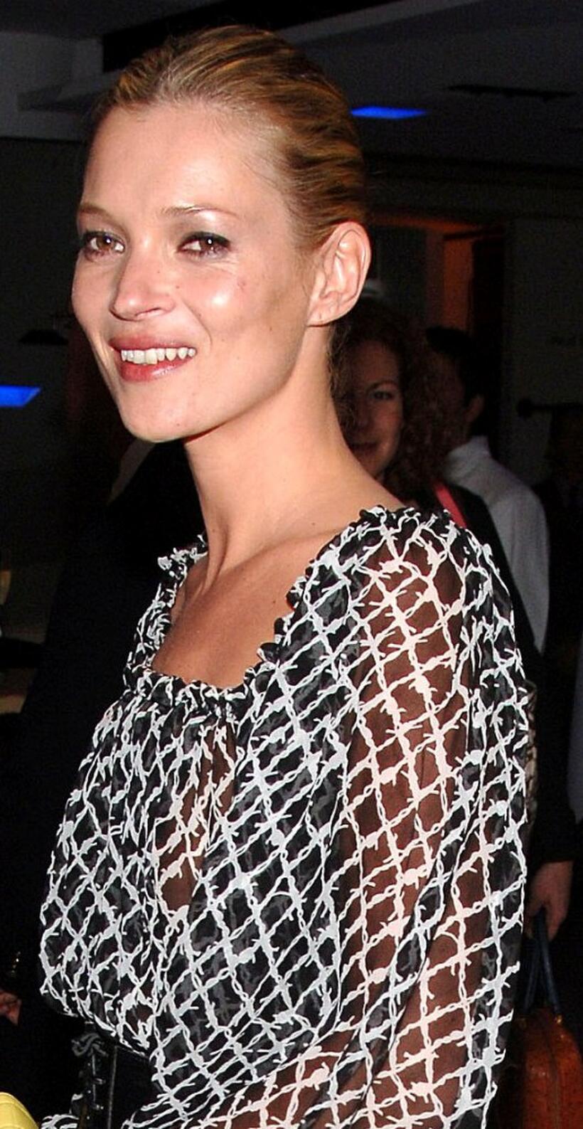 Kate Moss at the new TopShop clothing line.