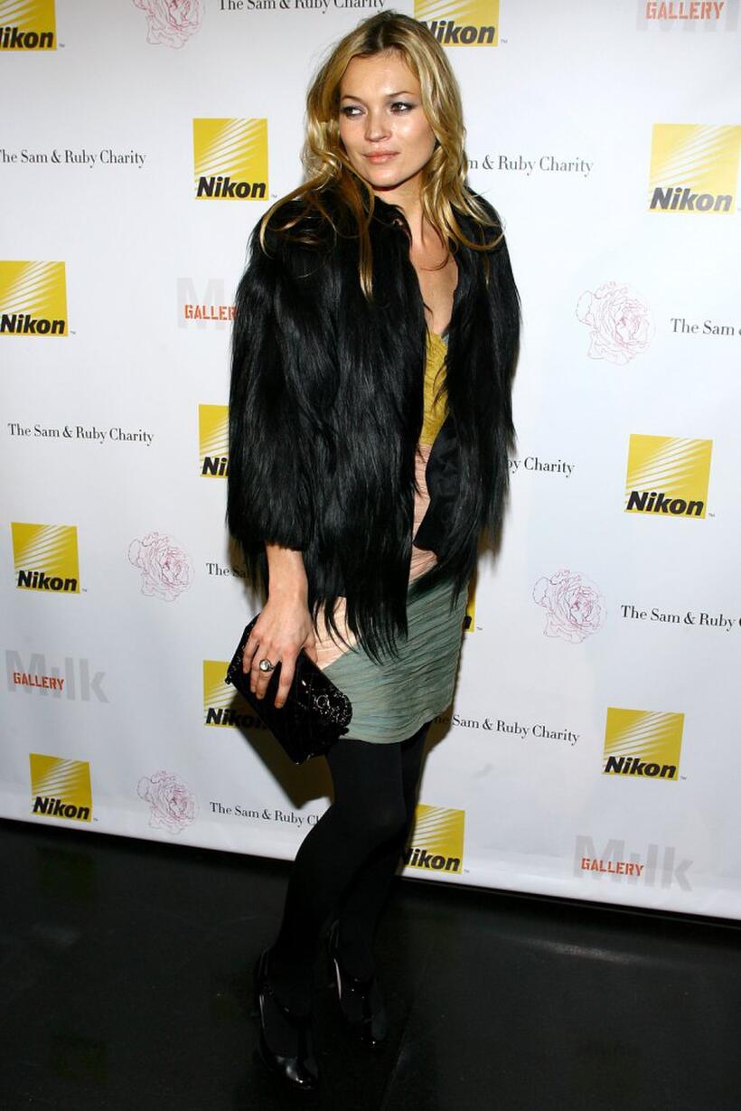 Kate Moss at the Sam and Ruby Charity Benefit.