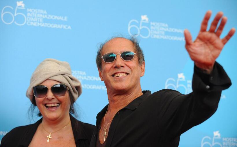 Claudia Mori and Adriano Celentano at the 65th Venice International Film Festival.