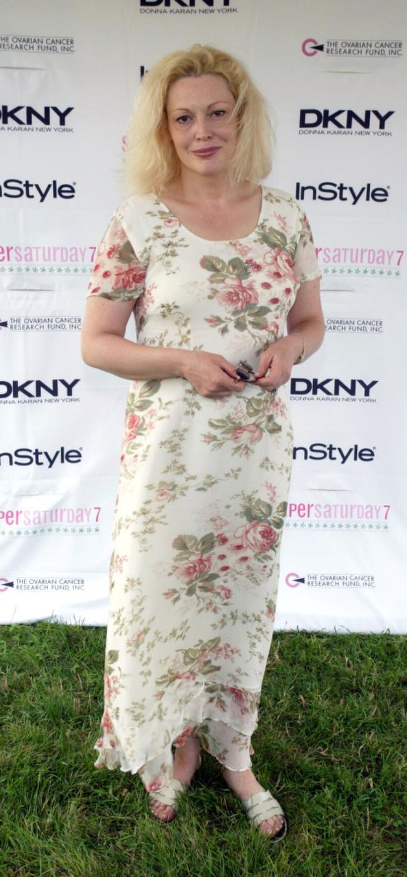 Cathy Moriarty at the Super Saturday in the Hamptons.