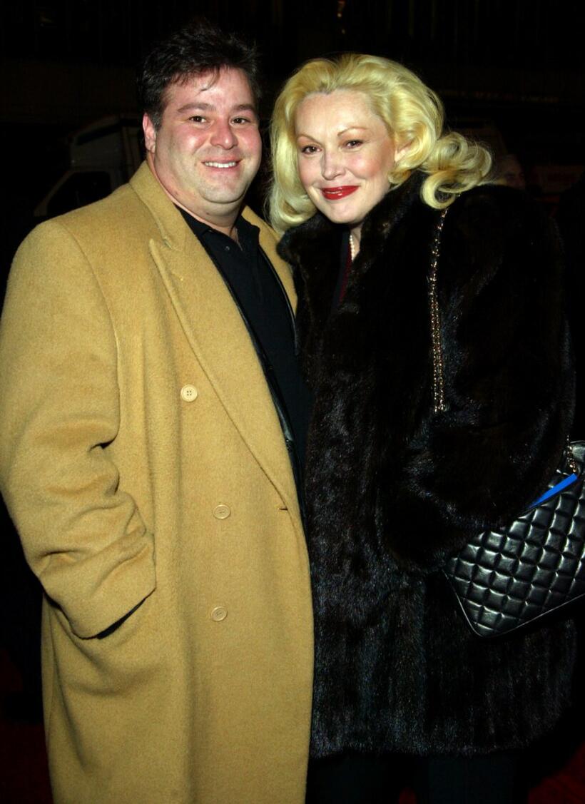 Joseph Gentile and Cathy Moriarty at the New York premiere of "Gangs Of New York."