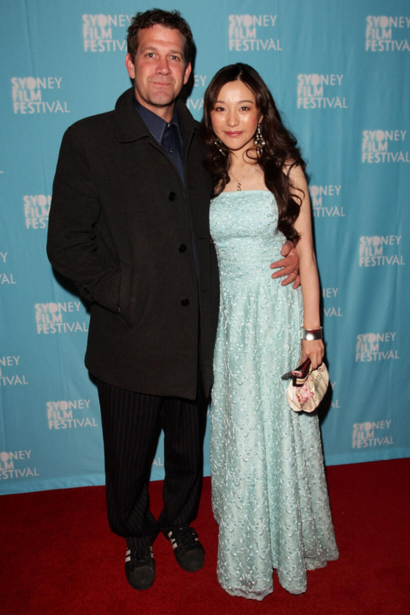 Rhys Muldoon and Zhu Lin at the Sydney premiere of "33 Postacrds."
