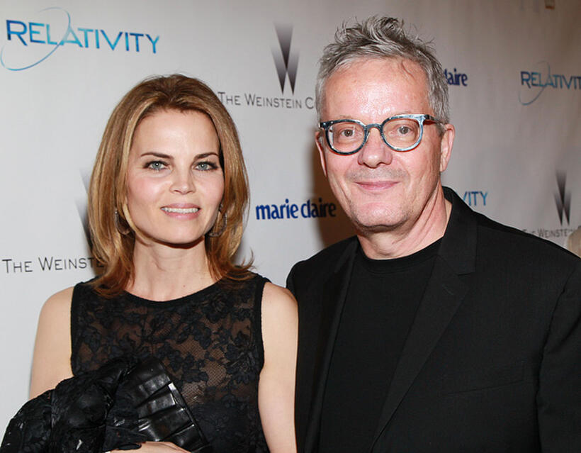 Anita and Mark Mothersbaugh at The Weinstein Company and Relativity Media's 2011 Golden Globe Awards party in California.