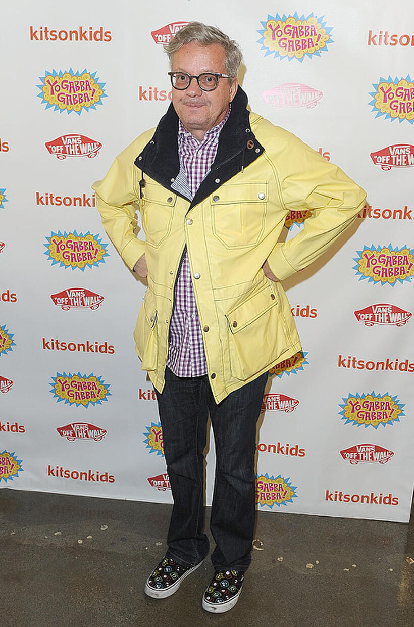 Mark Mothersbaugh at the Vans x Yo Gabba Gabba! shoe launch in California.