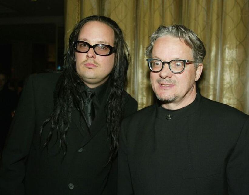 Jonathan Davis and Mark Mothersbaught at the 2004 BMI Film Awards.